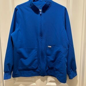 Figs Royal Blue Sebina Scrub Jacket